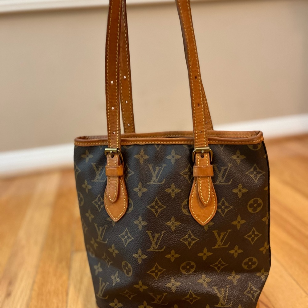 Louis Vuitton Brown and Tan Monogram Bag